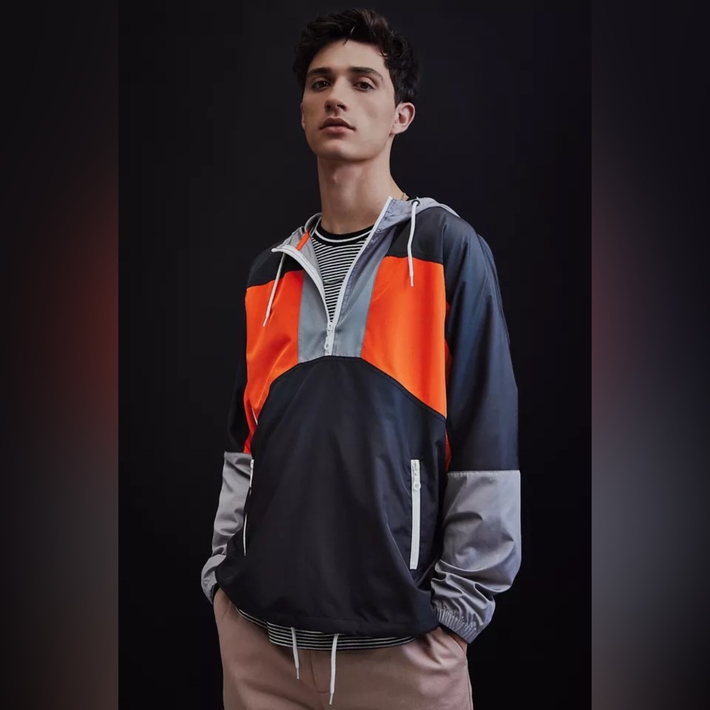 Urban Outfitters 90s Colourblocked Anorak Windbreaker